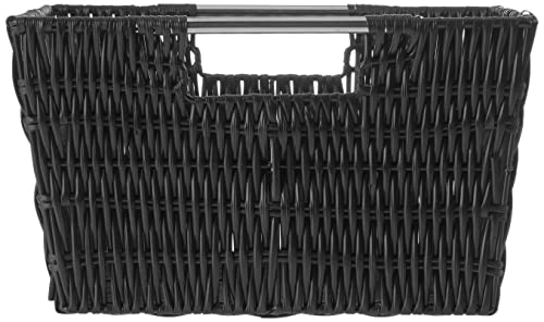 Image of Whitmor Rattique Storage Baskets - Black - (3 Piece Set)