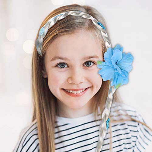 FRCOLOR 3 Peças de Vestido de Princesa Faixa de Cabelo Peruca Longa Peruca Cosplay Trançada para Ace