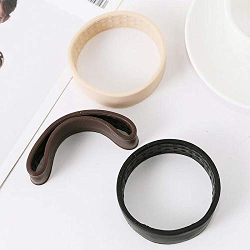 image for Letos Silicone Foldable Stationarity Hair Tie Elastic Hair Band Scrunc