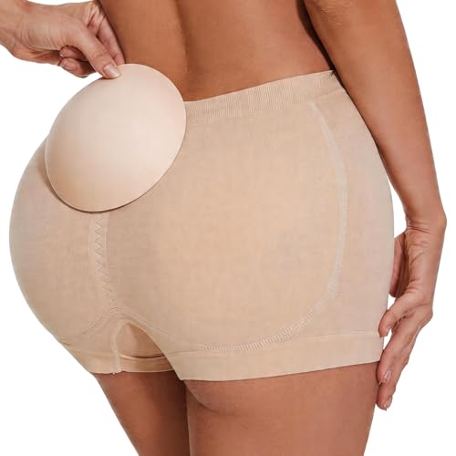 Image of Zimi Collection Tummy Control High Waist Butt Lifter Panties Padded Underwear for Women Hip Enahncer Body Shaper Boyshort