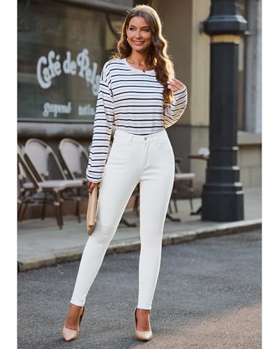 Image of GRAPENT Skinny Jeans for Women High Waist Stretchy Classic High Rise Slimming Jeggings Denim Trousers Pants