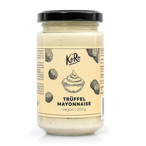 KoRo - Maionese vegetale al tartufo 200 g - Intenso sapore di tartufo - Maionese vegana senza uova - Tocco aromatico per hamburger, patatine e insalate