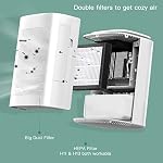 Dehumidifier and Air Purifier Combo,HEPA H13 Filter and Negative Air Ion Function,54oz(1600ML) Water Tank with Drain Hose,24hrs Auto-Off Timer,Idea for Bedroom,Bathroom,Closet,RV