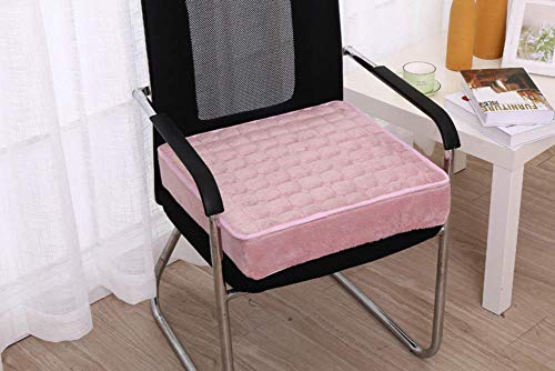 zyl Cojín elevador antideslizante para asiento extra grueso, cuadrado, cojín para silla para adultos y niños, para oficina K, 45 x 45 cm
