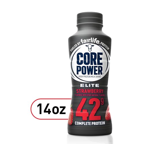 Core Power B0855NBDH3-5 Fairlife Elite 42G High Protein Milk Shake Bottle , Ready To Drink For Workout Recovery, Strawberry thumb #9