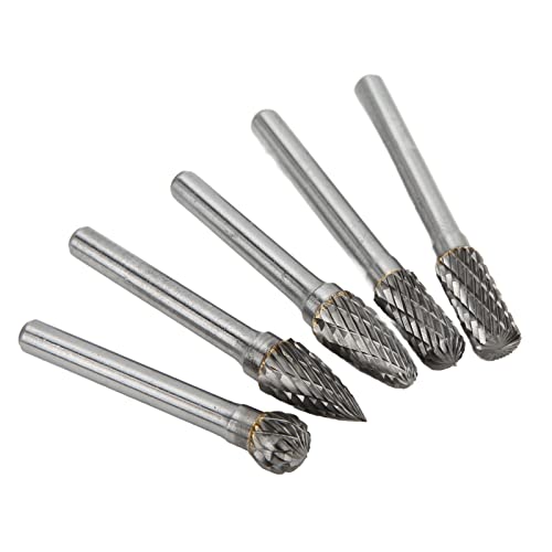Set de 5 fresas rotativas de carburo de tungsteno 6x10 mm miniatura 7