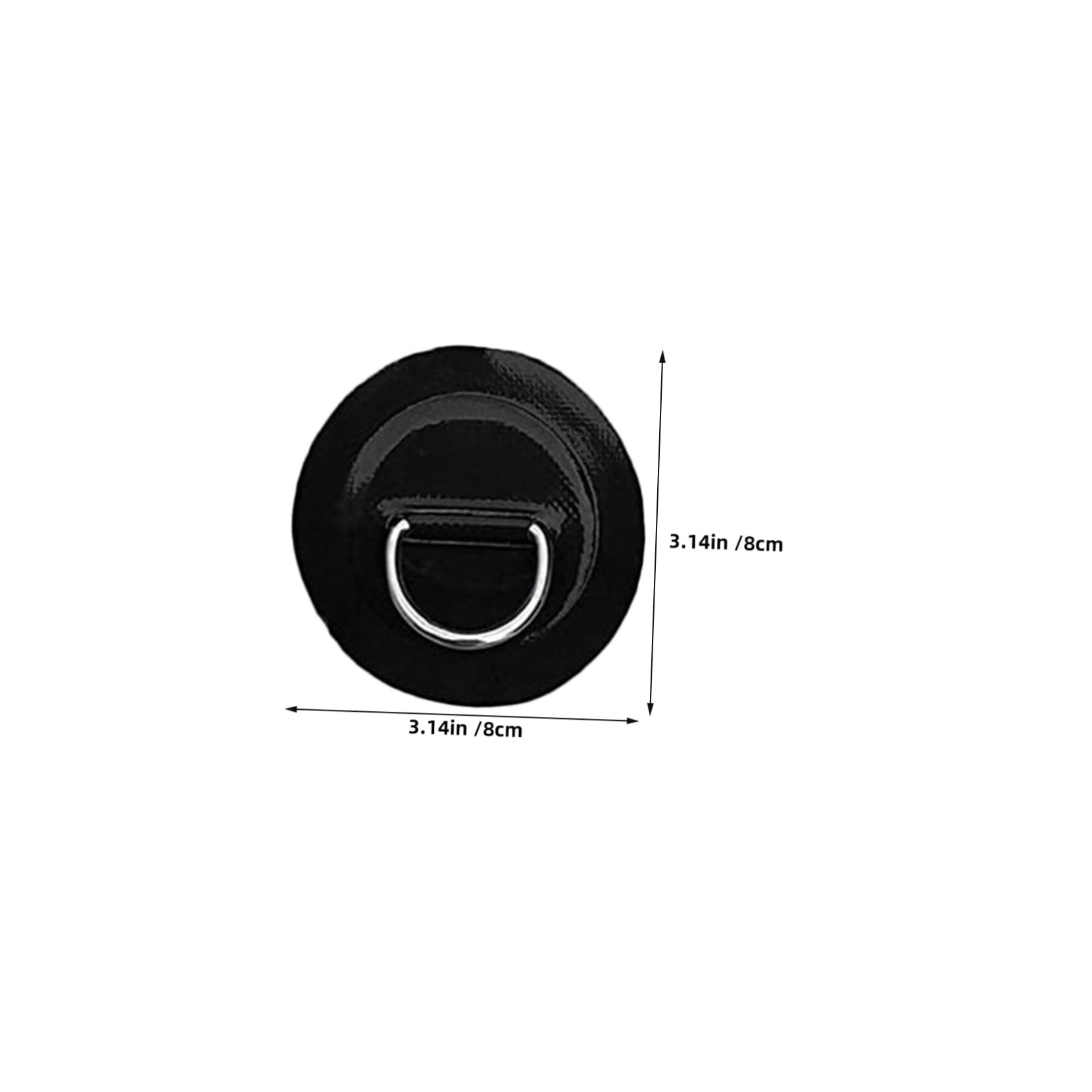 PRETYZOOM 2 Juegos Anillas D de Acero Inoxidable para Kayak Inflable Kit de Cuerdas Elásticas con Parche de PVC Antideslizante Accesorios para Tablas de Paddle Surf y