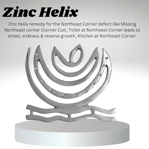 Image of Zinc Helix | 6 Inch | Energy Booster Vastu Remedy | Vastu Helix Remedy for Zone Correction | Zonal Placement - NE | Pack of 3