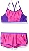 Speedo Girls Heather Splice Boyshort Two Piece Swim Shorts Bikini Set