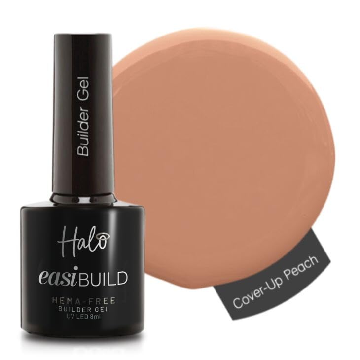 Pure Nails Halo Easi Build LED/UV Builder Gel Collection - Cover Up Peach 8ml (N3017)