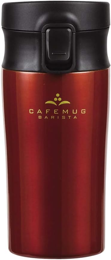 パール金属 水筒 400ml 直飲み コーヒーチェリー タンブラー ワンタッチ カフェマグバリスタ HB-4536