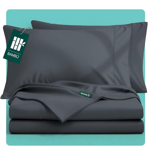 Listado de Juego de Sabanas Individuales que puedes comprar esta semana. 45 Dreamlab Juego de Sabanas de Bambú con Microfibra | Frescas, Ultrasuaves, Sedosas e Hipoalergénicas | Blancos para el Hogar para Colchones hasta 40cm Alto | Juego de Sábanas...