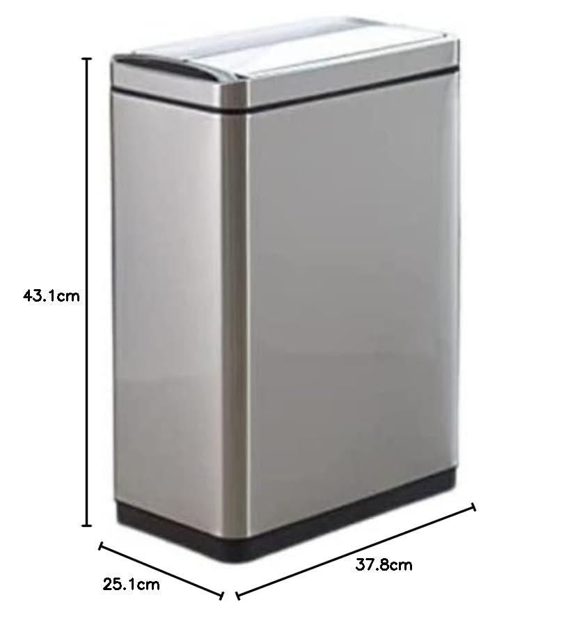 Amazon｜EKO ゴミ箱 自動開閉 デラックスファントム シルバー 20L  