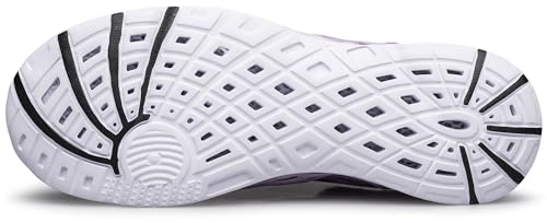 Image of DOUSSPRT Women's Water Shoes Quick Drying Sports Aqua Shoes Purple /White Size 9.5