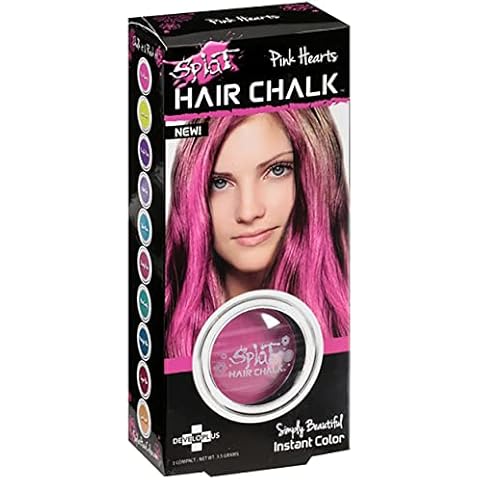 Splat Pink Hearts Temporary Hair Chalk Cover