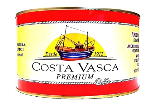 Acciughe Salate Del Mar Cantabrico 13/14 Pesci Per Strato Costa Vasca - 5Kg (Sgocciolato 3,5 Kg) - [1 Unitá] - 3