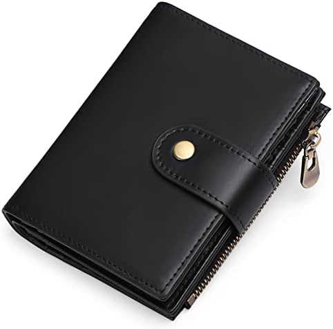 SENDEFN Wallets for Men Genuine Leather Bifold Compact RFID Blocking Mens Wallet with ID Windows