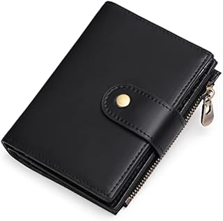 SENDEFN Wallets for Men Genuine Leather Bifold Compact RFID Blocking Mens Wallet with ID Windows