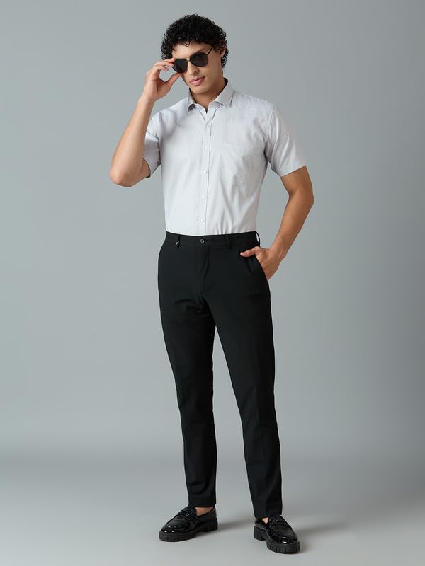 Image of Mark & Albert Men's Half Sleeves Cotton Formal Shirt