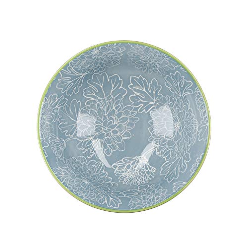 KitchenCraft Gemusterte Müslischale 4er Set in Geschenkbox, Keramikschalen ideal für Eis, Suppe und mehr, 'Brights' Designs, 15cm