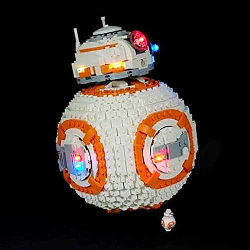 Miniatura 2 de Kit de luces LED para Lego 75187 BB-8, juego de iluminación de conexión USB compatible con Lego 75187 (solo luces, sin modelos Lego)