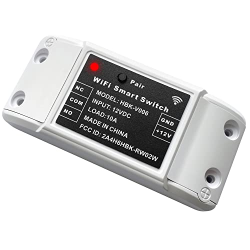 UHPPOTE 2.4GHz WiFi Smart Remote Control Switch Input Voltage 12VDC