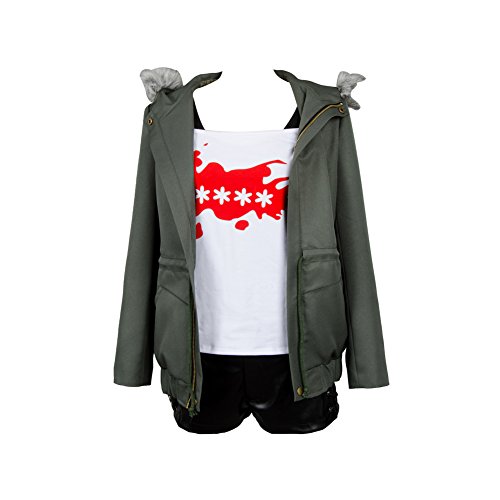 Daiendi Ropa para mujer Persona 5 Futaba Sakura Camisa Abrigo Chaqueta Pantalones Cortos Cosplay Disfraz