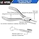 LEONTOOL Flache Nase Nylon Backen Brillenzange 15,2 cm Brillenrahmen Zange Brillenreparatur Montage & Justieren Werkzeuge Optisches Optiker Werkzeug mit Brillenreparatur Schraubendreher