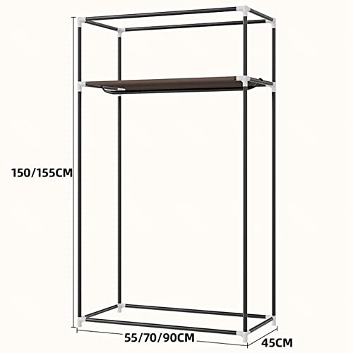 Armoire en toile pour chambre d'étudiant et studio moderne blanc