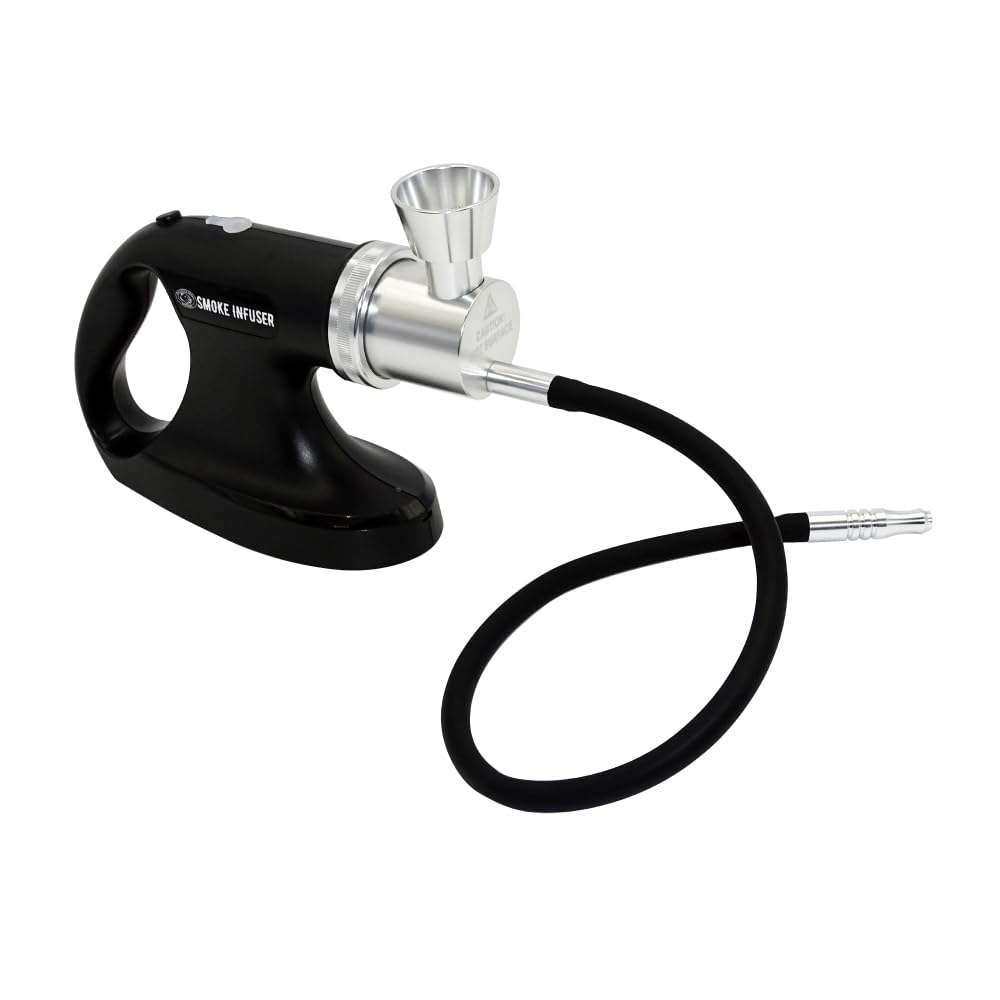 Pentole Agnelli, GSM01BA, Pistola Affumicatrice a Batteria Ricaricabile, Plastica, Nero