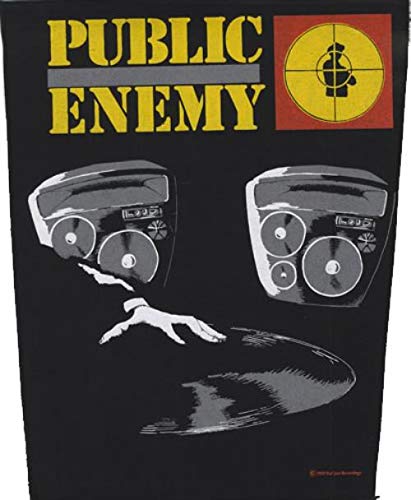 Patch Public Enemy écusson hip hop pour veste en jean et sac à dos