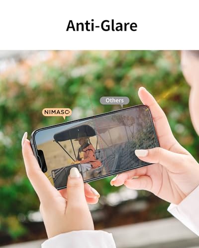 NIMASO for iPhone 17e/16e/13 Pro/13/14 Screen Protector, 2 Pack Matte Tempered Glass Screen Protector for iPhone 17e, Anti-Glare, Anti-Fingerprint, Auto-Dust Removal, Instant Installation(6.1 inches) - image 3