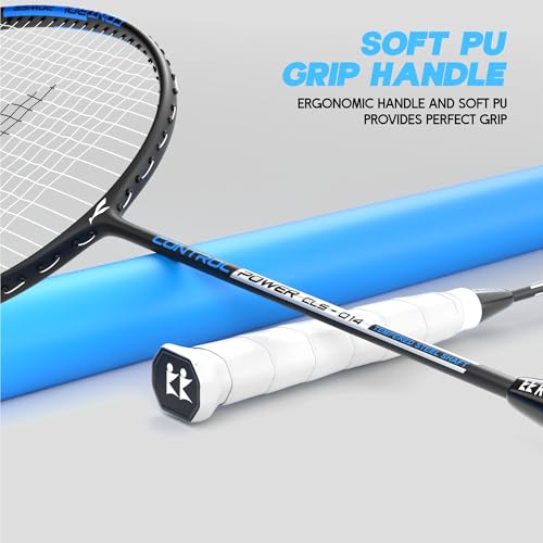 Image of Konex Badminton Racquet | 2U Aluminium | 90g | 28 LBS | Slim Shaft | Blue