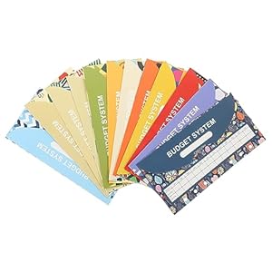 DOITOOL 12er Budgetumschläge Geldumschläge für Bargeldsystem