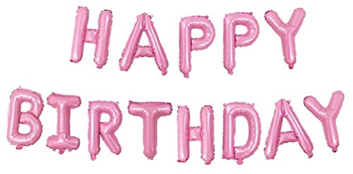 Happy Birthday Mylar Balloons Letters Balloon Pink