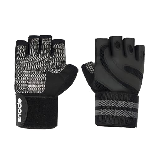 snode Workout Gloves, Black, Size L