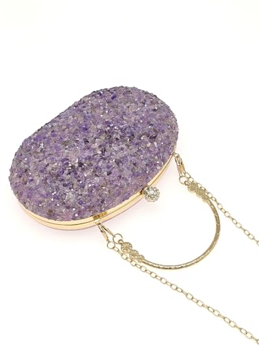 Women's Sequin Rhinestone Clutch Purses Luxury Glitter Crossbody Bag Evening Bridal Wedding Handbag With Chain4