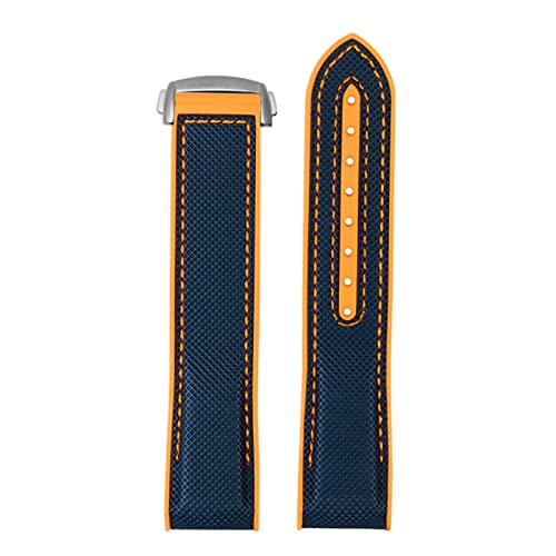 Correa de Reloj de Silicona y Caucho, Nailon, para Omega 300 8900 Planet Ocean Tools, Correas de Reloj de 20mm y 22mm