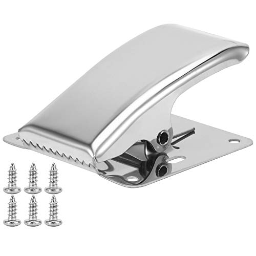 Leapiture 6 Pcs Fish Cleansing Fillet Clamps, Fish Safety Tail Clip Stainless Steel Fish Fillet Clamps with Screws Fish Cleaning Tools