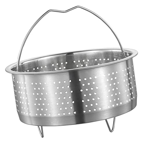 LABRIMP Panier Vapeur Inox Pour Cuiseur Riz Et Autocuiseur Insert Steamer Basket Antiadhérent Acier Pour Légumes Dumplings Et Fruits De Mer