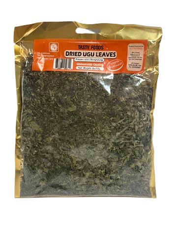 African Market Online Dried Ugu Leaves, Fluted Pumpkin Leaves, Natural African Vegetable, 50g