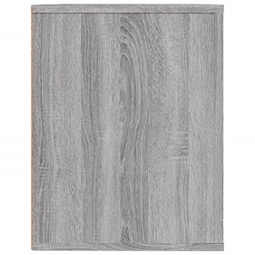 Zapatero Sonoma gris 75x35x45 cm de madera con 2 compartimentos 8
