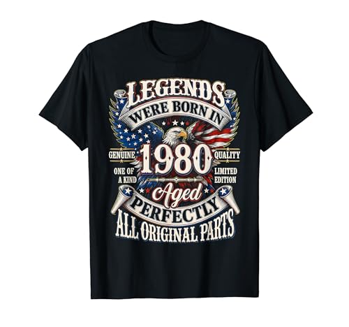 Legends Born In 1980 Vintage Patriotic Eagle 46th Birthday T�V���c