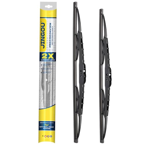JINGOU 21''+20''Wiper Blades,Compatible with 2001-2010 Chrysler PT Cruiser Premium All-Season Windshield Wiper Blades-Driver and Passenger Side,Automotive Replacement Windshield Wiper Blade(Pack Of 2)