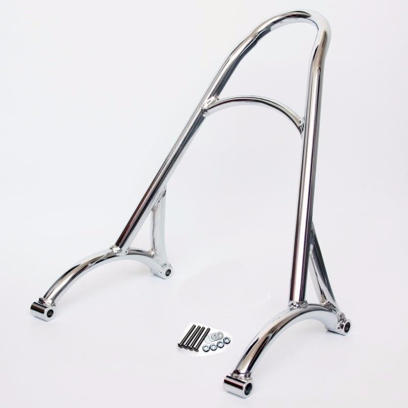 Sissy Bar Harley Sportster XL883 XL1200 48 porte bagages moto dossier passager chrome 2004-2016