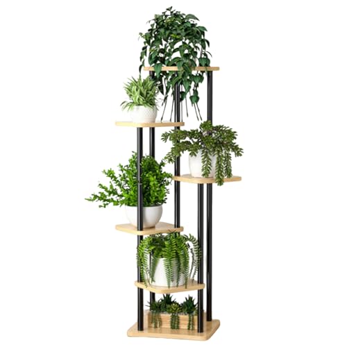 Suporte para Plantas, Prateleira de Flores de Metal Interno de 6 ...