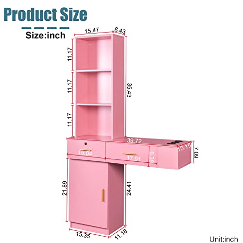 Classic-Wall-Mount-Barber-Cabinet-Hair-Styling-Salon-Cabinet-Storage-Organizer-Hair-Salon-Spa-Equipment-Barber-Stations-with-Locking-Drawer-3-Shelves-and-3-Hairdryer