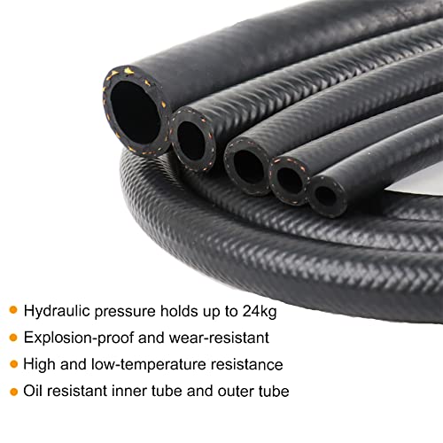 3/8 Transmission Cooler Hose 10Mm Fuel Injection Hose Push On Lock Hydraulic Line Suitable For Fuel Systems, E85, E10, Coolants, Oil, Air, Methanol, And Lubricant 20Ft #TOP5