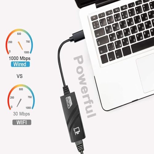 Image of BLACKBOOST USB 3.1 Male Type-C to LAN Port RJ45 10 /100 /1000 MBps Gigabit Ethernet Network Adapter Connector for MacBook