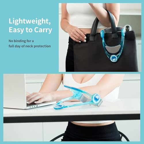 Image of TORIOX Adjustable Brace - Cervical Collar with Neck Stretcher | Orthotics for Head Posture Correction and Cervical Spine Support for Pain